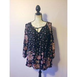 Free people flower tunic 🌸